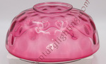 Cranberry Coin Pattern Hanging Lamp Shades