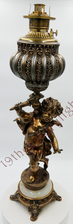 Jumbo “Love Is Blind” Cherub Banquet Lamp