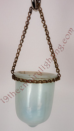 White Opalescent Burn Match Holder