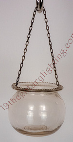 Clear Glass Pot Style Burnt Match Holder