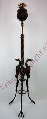 Rare Heron Floor Lamp